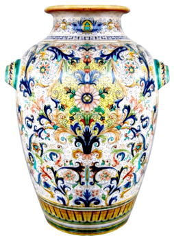 Große Bodenvase aus Deruta-Keramik – Italienische Majolika in Perfektion